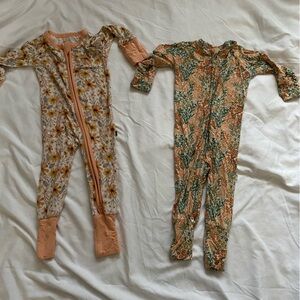 Floral Baby Bamboo Sleeper Set